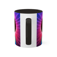 Load image into Gallery viewer, Colors of Africa Pop Art Colorful #16 AI 11oz Black Accent Coffee Mug
