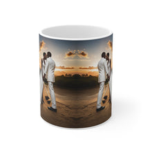 Load image into Gallery viewer, But Not Before Golf Traditional African American Culture Dress Bride and Groom Jumping the Broom Ceremony Ceramic Mug 11oz AI Generated Image