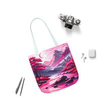 Load image into Gallery viewer, Pink Heart Series #7 Fashion Graphic Print Trendy 100% Polyester Canvas Tote Bag AI Image