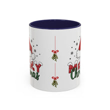 Load image into Gallery viewer, Mug - Merry Christmas Santa Hat Accent Coffee Mug (11, 15oz)