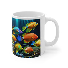 Load image into Gallery viewer, A Menagerie of a colorful Sea-life #2 Mug 11oz mug AI-Generated Artwork