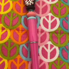 Load image into Gallery viewer, Nurse fuel pink black Custom Handmade Beaded Pen