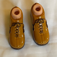Load image into Gallery viewer, Bratz Boyz Doll Feet mustard color lace shoe sneakers (Pre-Owned)
