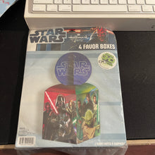 Load image into Gallery viewer, Hallmark 2012 3D Star Wars Generations Goodie Loot Favor Boxes 4 per package