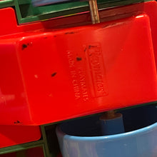 Load image into Gallery viewer, Vtg Playmates Farm Red & Green Tractor 4" X 3" W/ Sticker Old Mcdonalds