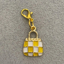 Load image into Gallery viewer, Yellow checked purse cute Mobile Y2K Phone Charm Jewelry