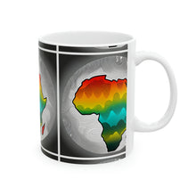 Load image into Gallery viewer, Colors of Africa Continent Map #1 AI 11oz Coffee Mug