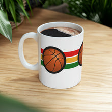Load image into Gallery viewer, Sports Game No Word Basketball 11oz White Ceramic Beverage Mug Decorative Art