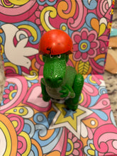 Load image into Gallery viewer, Disney Pixar Toy Story 6" Rex Green Dinosaur Poseable Toy Figure Orange/Red Helmet Hat