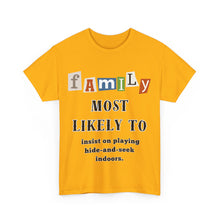Load image into Gallery viewer, Family "Most Likely To" insist on playing hide-and-seek indoors.