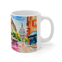Load image into Gallery viewer, At the Cafe Washington DC #42 Mug 11oz mug AI-Generated Artwork