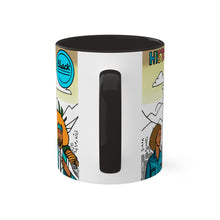 Load image into Gallery viewer, Colors of Africa Pop Art Black History Colorful #22 AI 11oz Black Accent Coffee Mug
