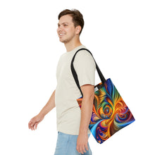 Load image into Gallery viewer, Vision Tye Dye Swirls and Ripples Tote Bag AI Artwork 100% Polyester #3
