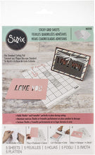 Load image into Gallery viewer, Sizzix Stencil & Stamp Craft Cardmaking Tools, Mulitcolour | Accessory Sticky Grid Sheets 5 Pack, Multicolor