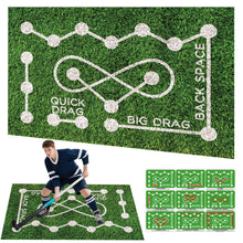 Load image into Gallery viewer, NELOMO Field Hockey Training Mat – 5ft×3ft Artificial Grass Pad | Stickhandling Zones & Realistic Turf for Home Drills – Ideal Gift for Hockey Enthusiasts