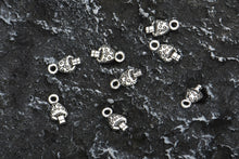 Load image into Gallery viewer, Zicdije Pack of 80 PCS Small Mushrooms Antique Tibetan Silver Charms Wholesale Bulk Pendants Supplies for Jewelry DIY Making Metal Alloy Charms