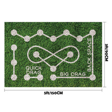 Load image into Gallery viewer, NELOMO Field Hockey Training Mat – 5ft×3ft Artificial Grass Pad | Stickhandling Zones & Realistic Turf for Home Drills – Ideal Gift for Hockey Enthusiasts