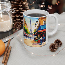 Load image into Gallery viewer, At the Cafe Paris France #7 Mug 11oz mug AI-Generated Artwork