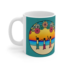Load image into Gallery viewer, Beach Vibes Retro Concert #12 Ceramic 11oz Mug AI Artwork
