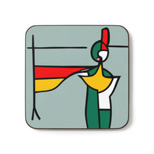 Load image into Gallery viewer, Colorful #18 Colors of Africa Hardboard Back AI-Enhanced Beverage Coasters