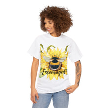 Load image into Gallery viewer, Be Encouraged Honey Bee Unisex Heavyweight 100% Cotton T-Shirt