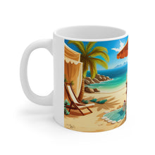 Load image into Gallery viewer, Tropical Beach Paradise #5 Mug 11oz mug AI-Generated Artwork