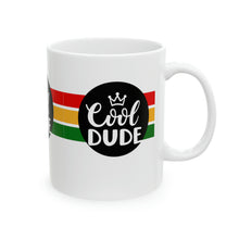 Load image into Gallery viewer, Cool Dude 11oz White Ceramic Beverage Mug Decorative Art
