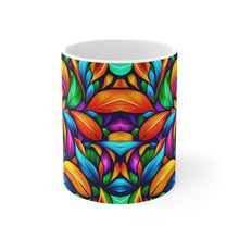 Load image into Gallery viewer, Fusion of Bright Feathers in Motion #4 Mug 11oz mug AI-Generated Artwork
