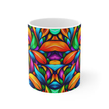 Load image into Gallery viewer, Fusion of Bright Feathers in Motion #4 Mug 11oz mug AI-Generated Artwork
