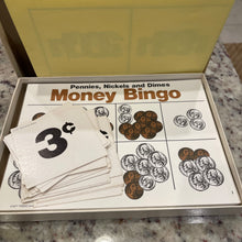 Load image into Gallery viewer, 1977 Money Bingo Pennies, Nickels And Dimes Math Learning Game (Pre-Owned)