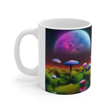 Load image into Gallery viewer, Lunar Moon Scene Toadstools and Lillies #6 Mug 11oz mug AI-Generated Artwork