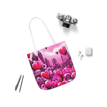 Load image into Gallery viewer, Pink Heart Series #16 Fashion Graphic Print Trendy 100% Polyester Canvas Tote Bag AI Image