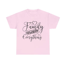 Load image into Gallery viewer, Muse Wearable Family Over Everything Script Unisex Cotton Crewneck T-Shirt