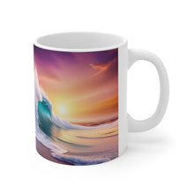 Load image into Gallery viewer, Pastel Sea-life Sunset Shore Ceramic Mug 11oz mug AI Artwork