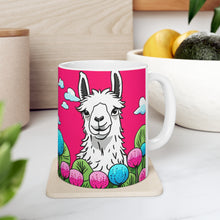 Load image into Gallery viewer, Good Vibes Cute Llama Funny #12 Ceramic 11oz Mug AI-Generated Artwork