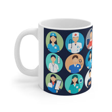 Load image into Gallery viewer, Professional Worker Pink Doctor and Nurse #10 Ceramic 11oz Mug AI-Generated Artwork