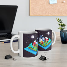 Load image into Gallery viewer, Lunar Full Moon Mushroom Planet Fantasy Air #4 Ceramic Mug 11oz AI Generated Artwork