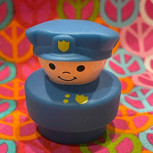 Load image into Gallery viewer, 1993 Fisher Price Chunky Little People Blue Police Officer