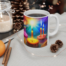 Load image into Gallery viewer, Happy Birthday Candles #15 Ceramic 11oz Mug AI-Generated Artwork