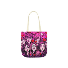 Load image into Gallery viewer, Pink Faces Fashion 100% Polyester Canvas Tote Bag #15