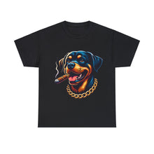 Load image into Gallery viewer, Muse Wearable The Dog Life Rottweiler Cigar Gold Chain Unisex Crewneck T-Shirt