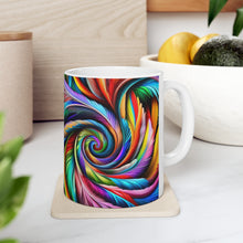 Load image into Gallery viewer, Fusion of Bright Feathers in Motion #1 Mug 11oz mug AI-Generated Artwork