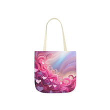 Load image into Gallery viewer, Pink Heart Series #13 Fashion Graphic Print Trendy 100% Polyester Canvas Tote Bag AI Image