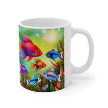 Load image into Gallery viewer, A Menagerie of a colorful Sea-life #3 Mug 11oz mug AI-Generated Artwork