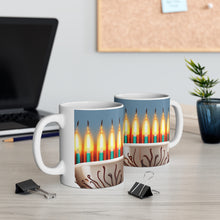 Load image into Gallery viewer, Happy Birthday Candles #9 Ceramic 11oz Mug AI-Generated Artwork