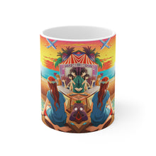 Load image into Gallery viewer, Beach Vibes Retro Concert #5 Ceramic 11oz Mug AI Artwork