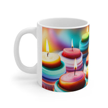 Load image into Gallery viewer, Happy Birthday Candles #7 Ceramic 11oz Mug AI-Generated Artwork