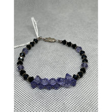 Load image into Gallery viewer, Alexandrite & Jet Black Candy - Handcrafted Austrian Crystal Beads Bracelet