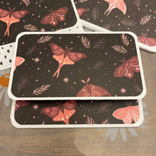 Load image into Gallery viewer, Floral Moon Butterflies Unique Handmade Greeting Cards & Notecards Blank inside with Envelope
