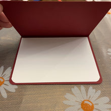 Load image into Gallery viewer, You are the One Burgundy Unique Handmade Greeting Cards Note Cards Blank inside & Envelope